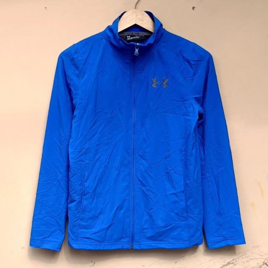 Jacket under armour running full zip blue