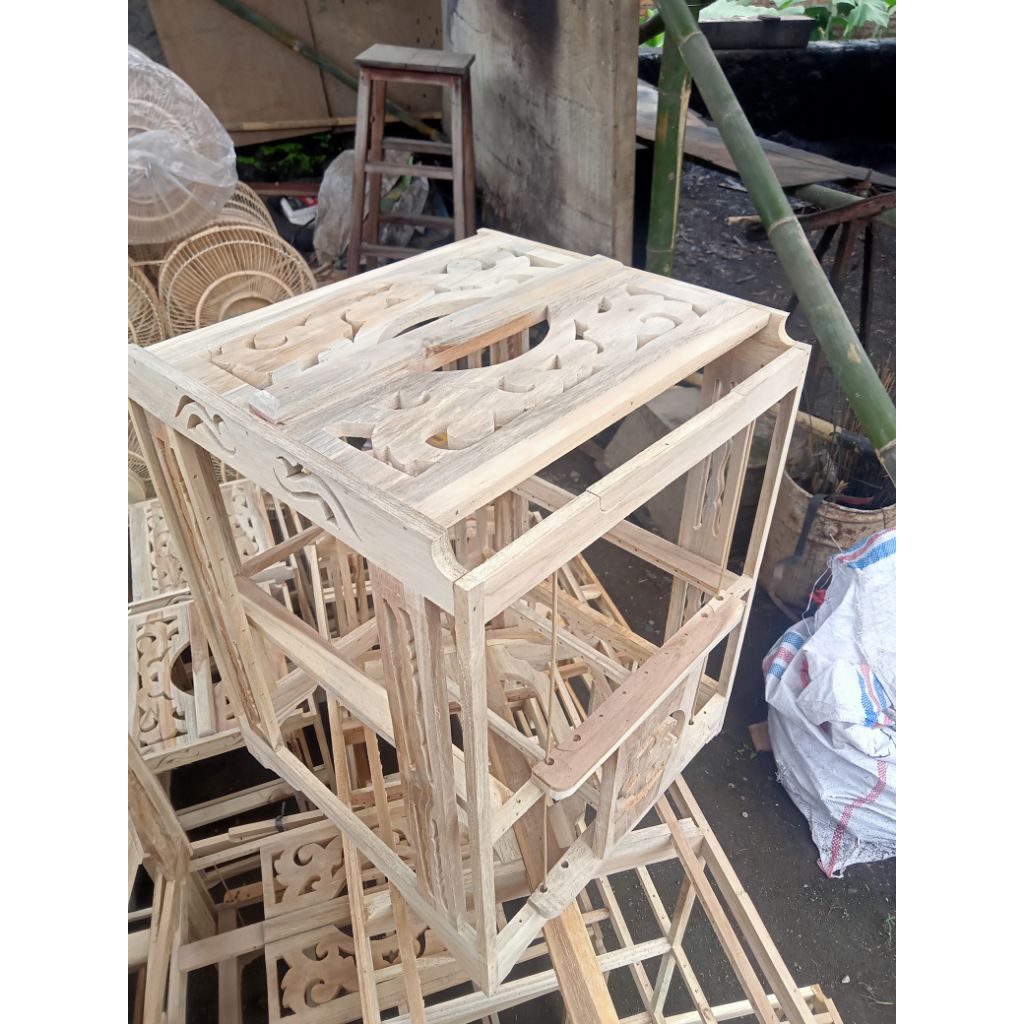 DONDANG MERPATI 1PASANG JUMBO AMBRUKAN KAYU JATI