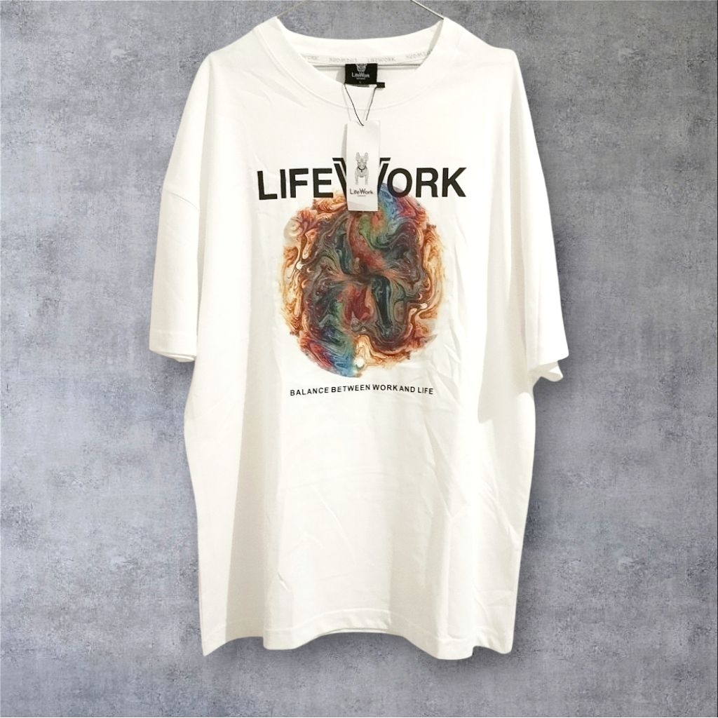 KAOS LIFEWORK PLANET WHITE SHORT SLEEVE BNWT