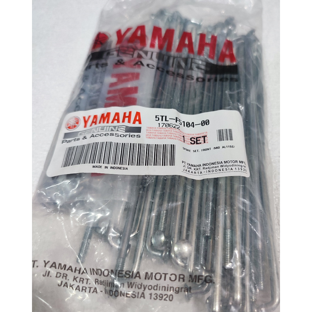 5TL-F5104-00 Jari Jari Velg 130 Yamaha Mio Carbu, New Smile Depan YGP ORI