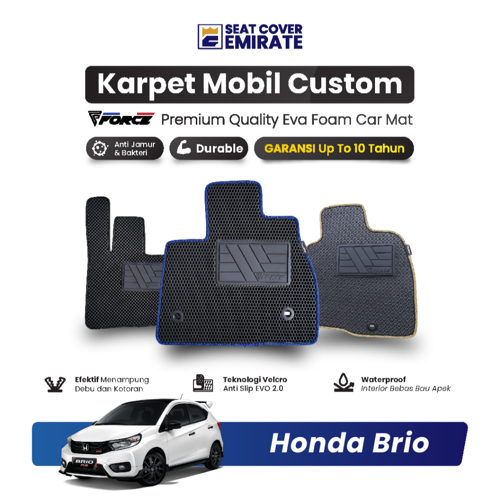 KARPET MOBIL HONDA BRIO | EVA PREMIUM BERGARANSI BY EMIRATE