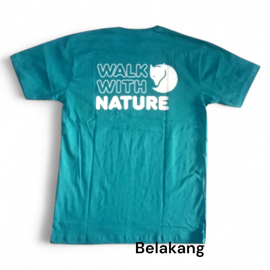FJALLRAVEN T-SHIRT WALK WITH NATURE LOGO KAOS FJALLRAVEN