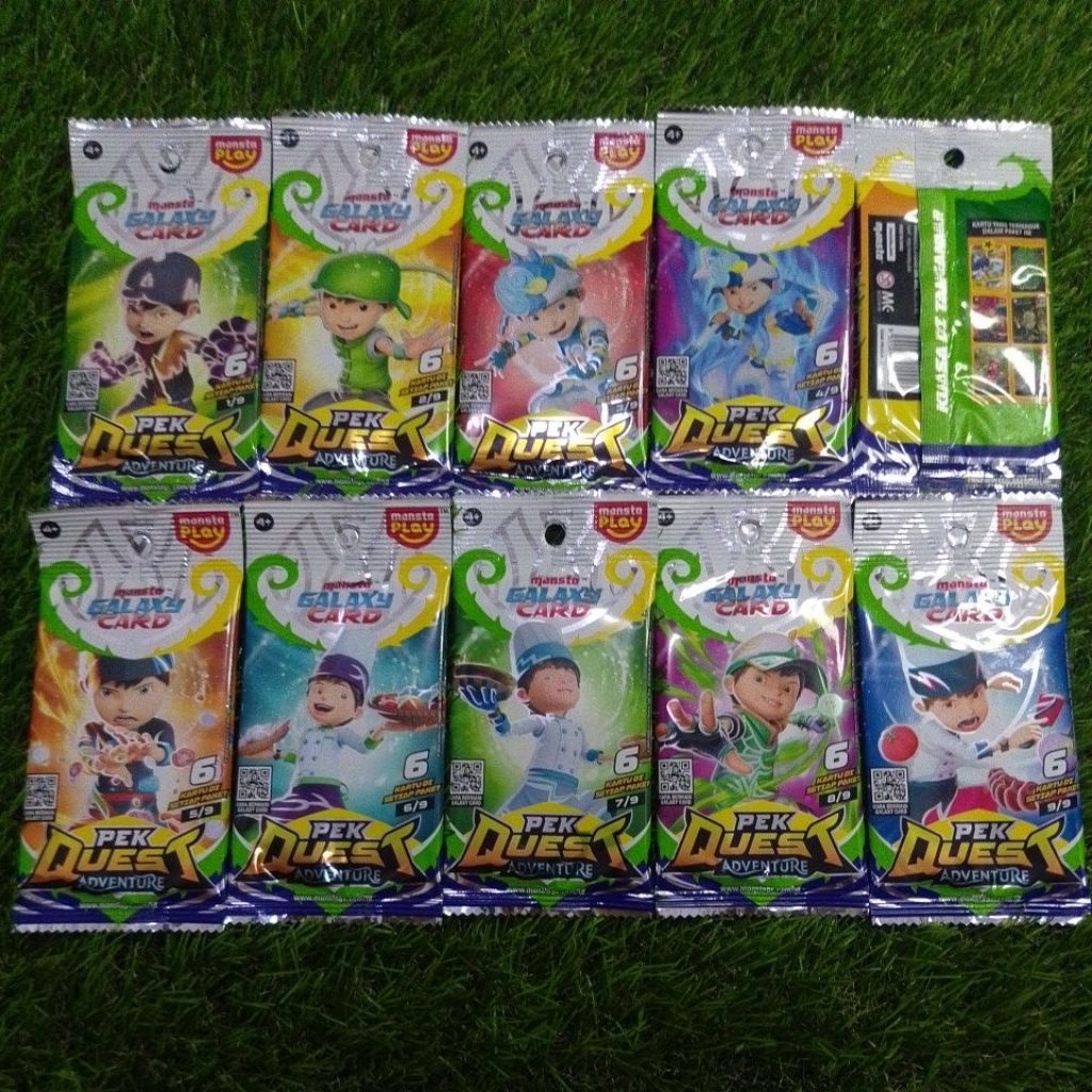 Boboiboy Monsta Galaxy Card Pek Quest Adventure Complete Set (10 pek)
