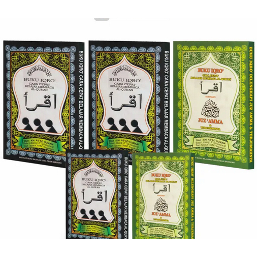 BUKU IQRO ANAK JILID 1 SAMPAI 6 PLUS juz 'amma besar kecil