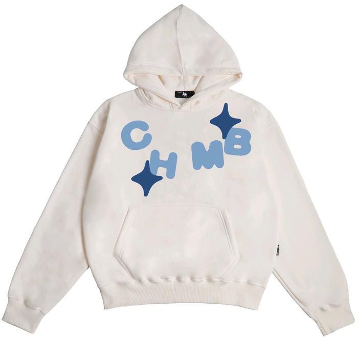 Hoodie/Zipper Boxy CHMB [ORIGINAL 100%] - sully white