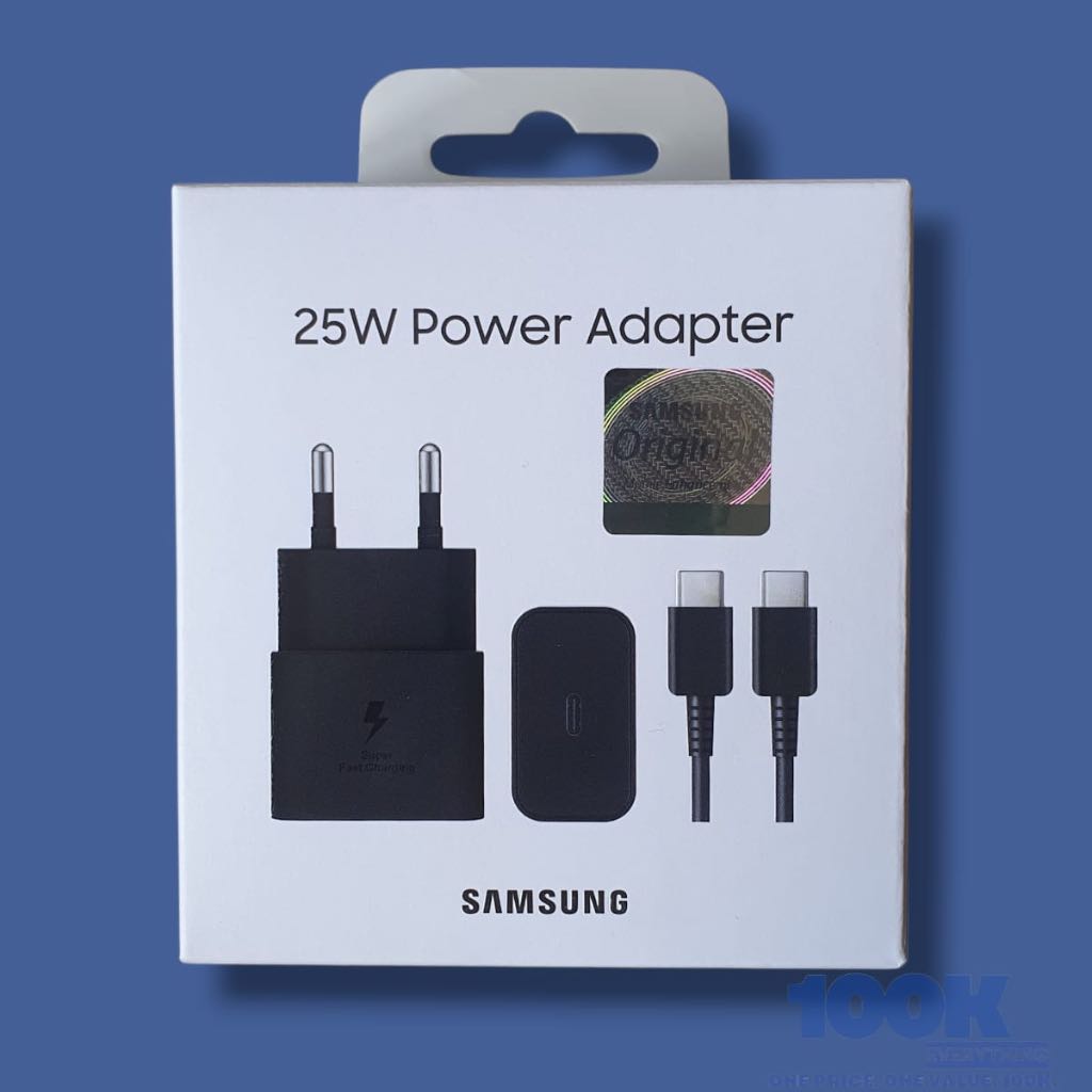 Charger Samsung 25 Watt Ori/Kepala Charger + Kabel Samsung 25 Watt Ori/Adaptor dan Kabel Samsung 25 
