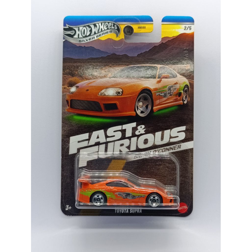 Hot wheels fast and furious Toyota Supra oren silver series