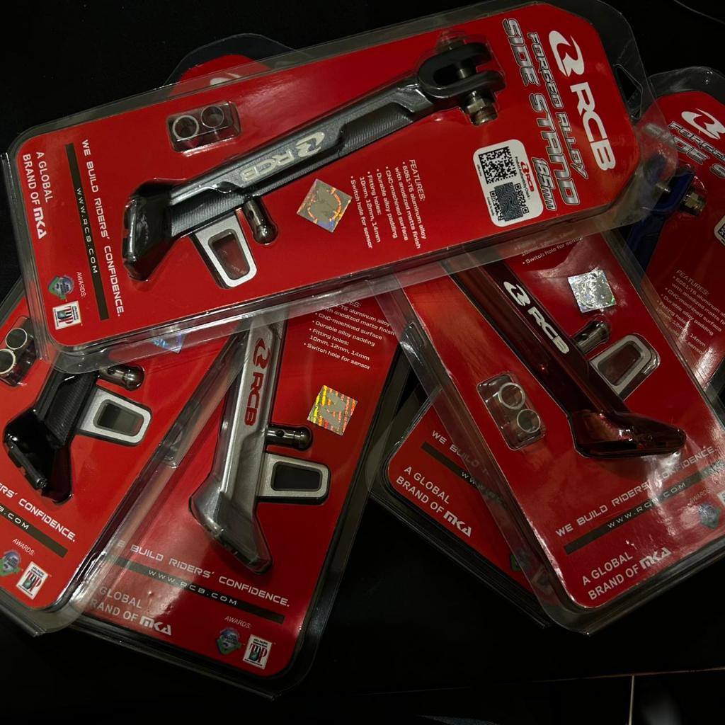 STANDAR SAMPING RCB FORGED ALLOY SIDE STAND 185mm BEAT VARIO SCOOPY DLL