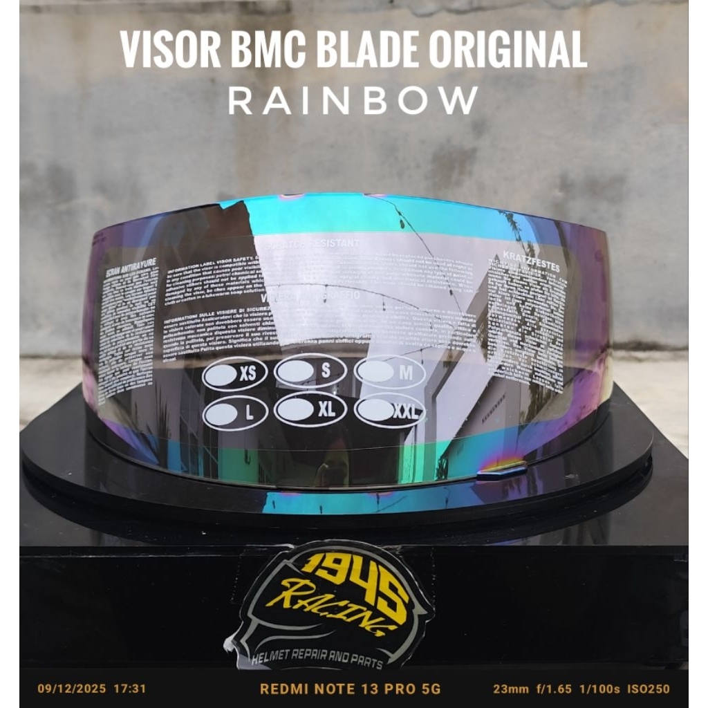 VISOR HELM BMC BLADE RAINBOW ORIGINAL 100%