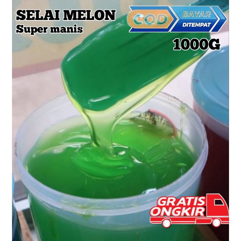 Selai Melon Super Kenyal Manis 1000g Kemasan Plastik Praktis Tahan Lama Varian Rasa Beragam Selai Ol