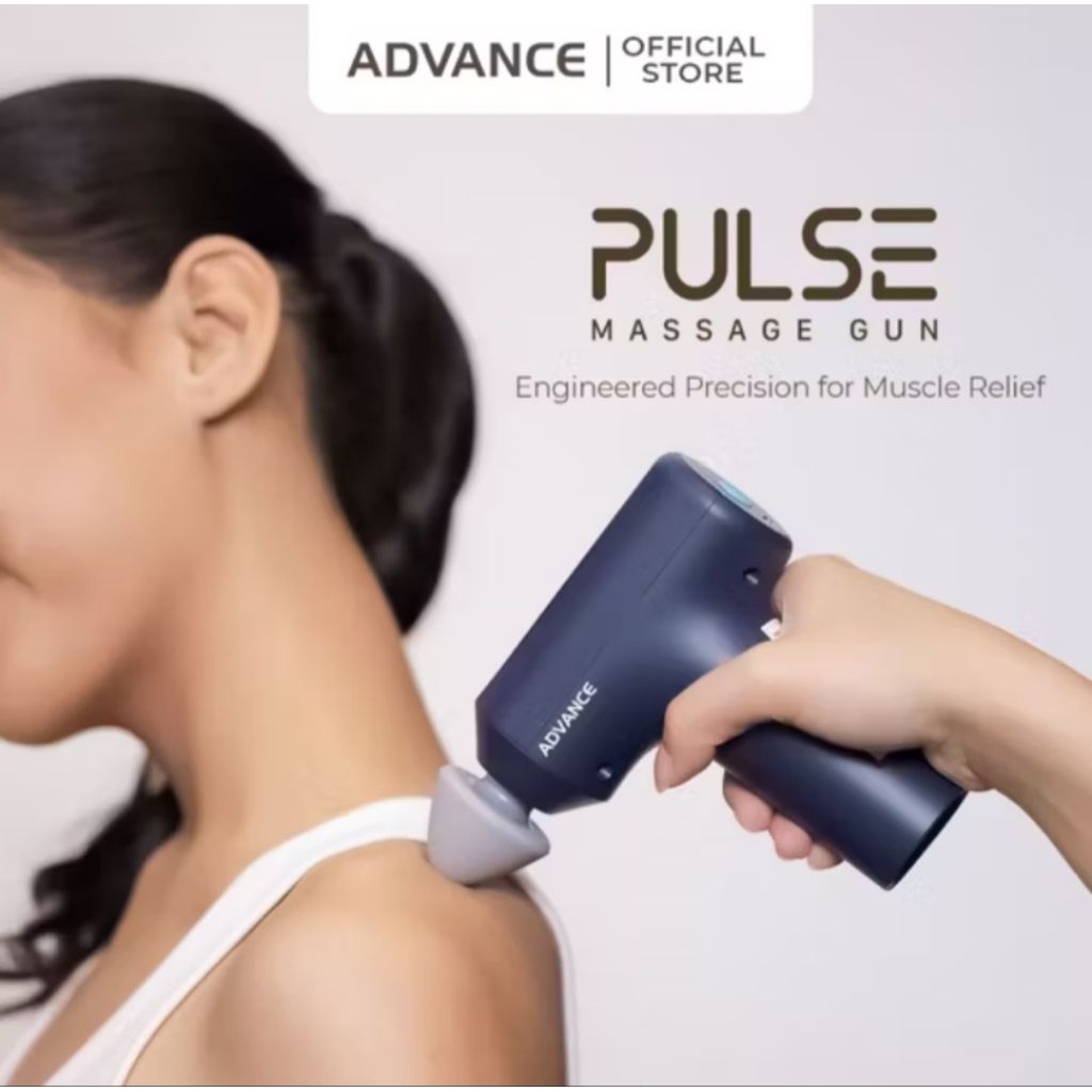 ADVANCE - PULSE MASSAGE GUN - ALAT PIJAT GETAR ELEKTRIK MINI/PORTABLE - MASSAGE GUN - ALAT PIJAT GET