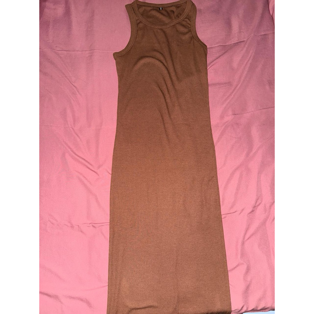 Dress bodycon bahan Rib