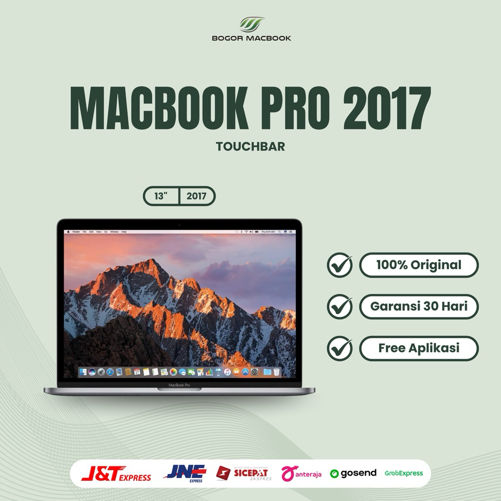 MacBook Pro 2017 (13 Inch) Intel Core i5 || Ssd 256gb/ 512gb Second Original