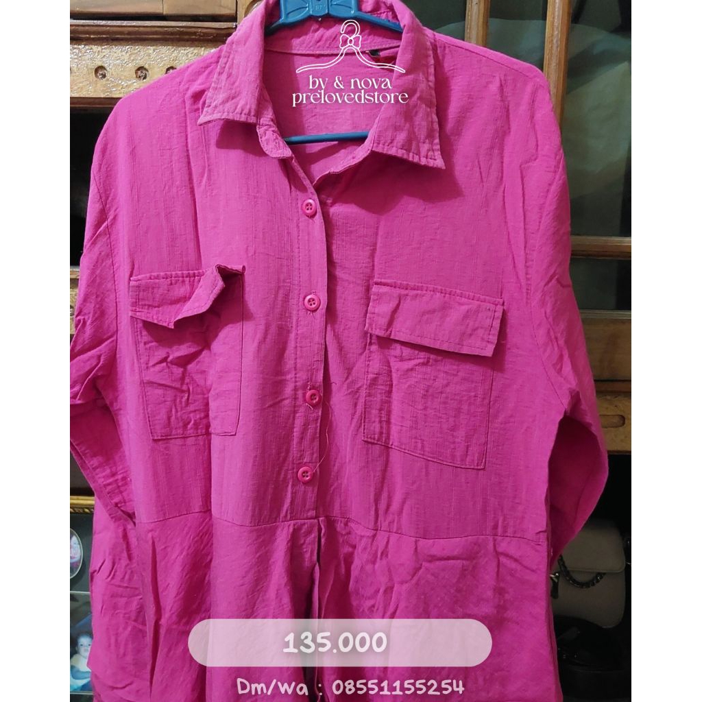 Tunik pink fuschia cantik