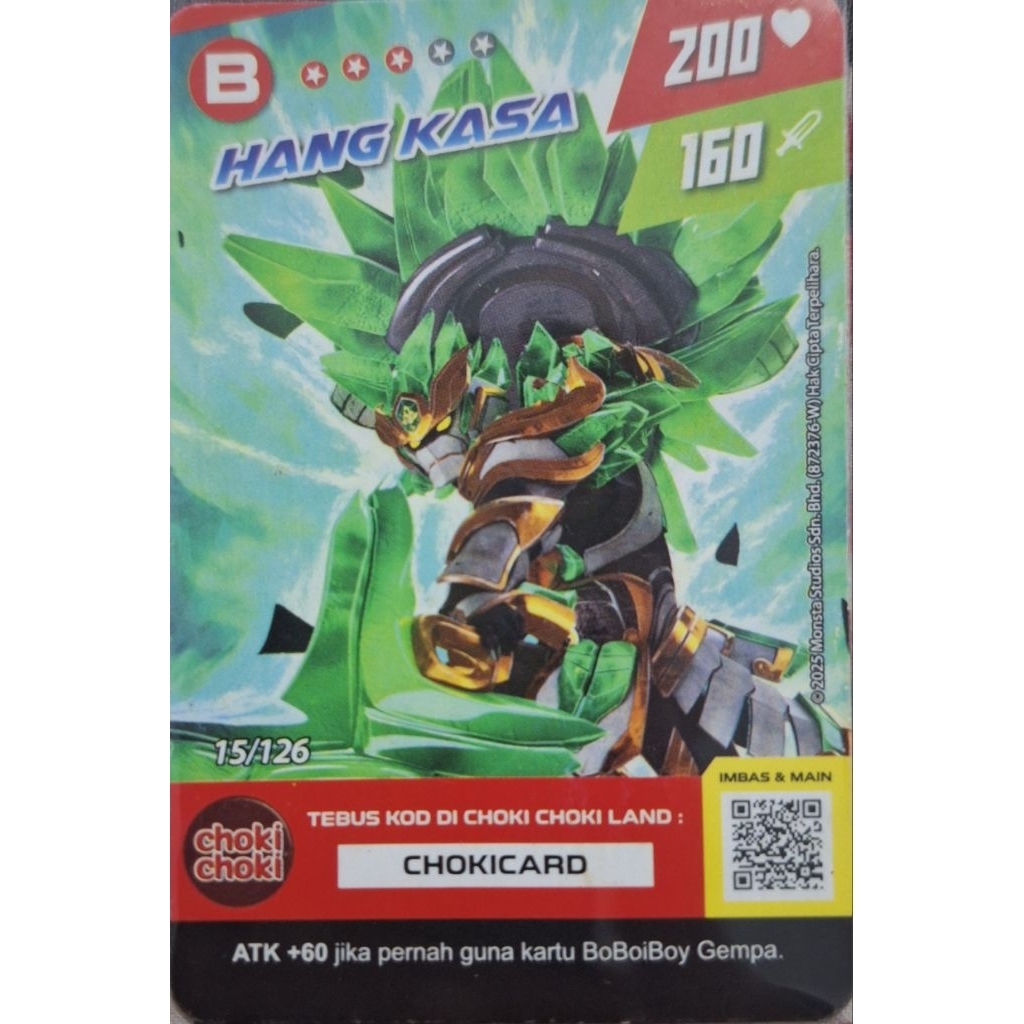 kartu hang kasa