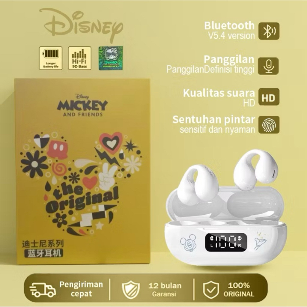 Disney headset bluetooth earphone