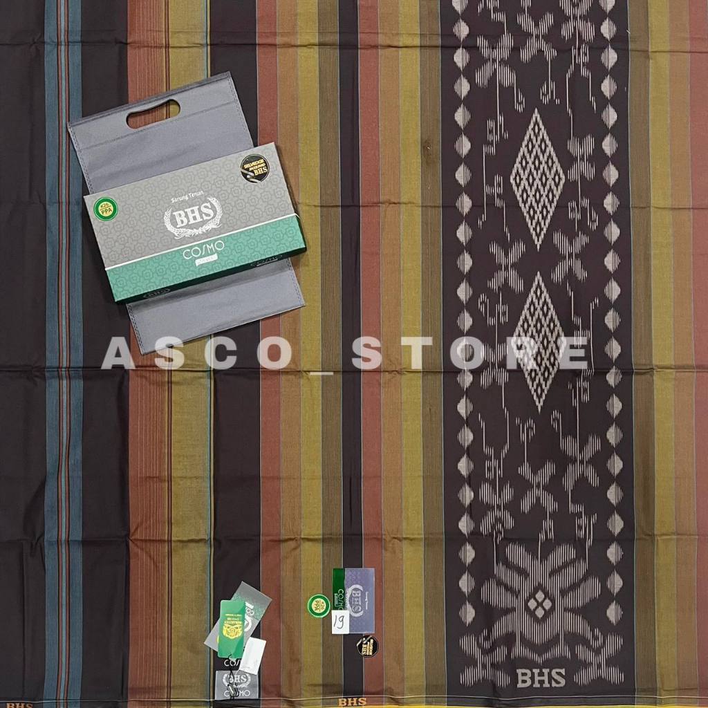 Sarung BHS Cosmo Silver Original Bhs Cosmo Silver Motif Polos Dan Kombinasi