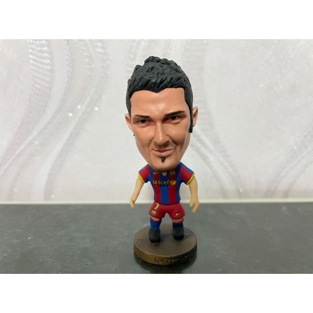 Soccerwe Soccer Action Figure - David Villa Barcelona ( REPAINT )