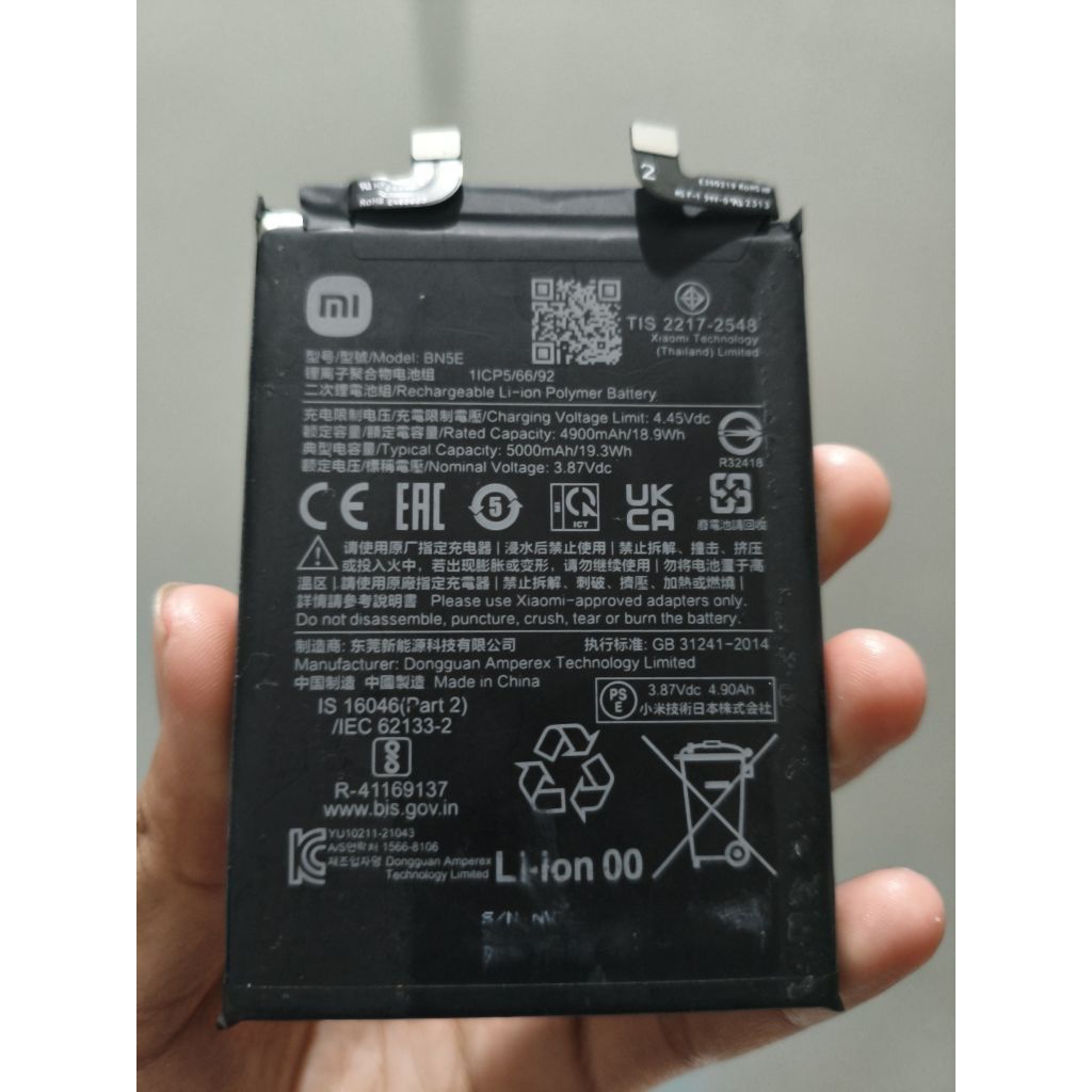 baterai ori copotan redmi note 11 pro 4G/redmi note 11 pro 5G/redmi note 12 pro 4G(BN5E)