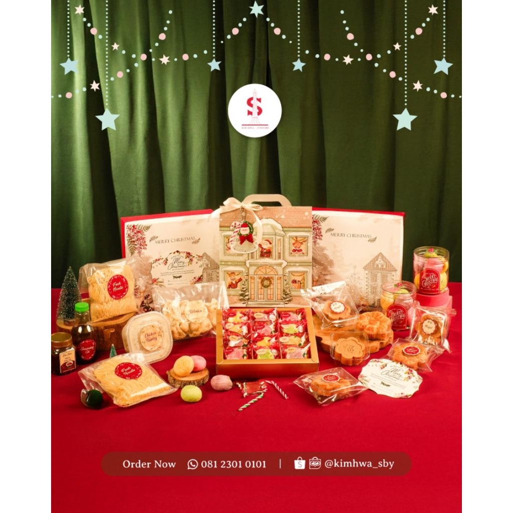 (BISA LUAR KOTA SURABAYA) Kim Hwa's CHRISTMAS & NEW YEAR Joy & Sparkling Hampers (Pia) | Hampers Chr