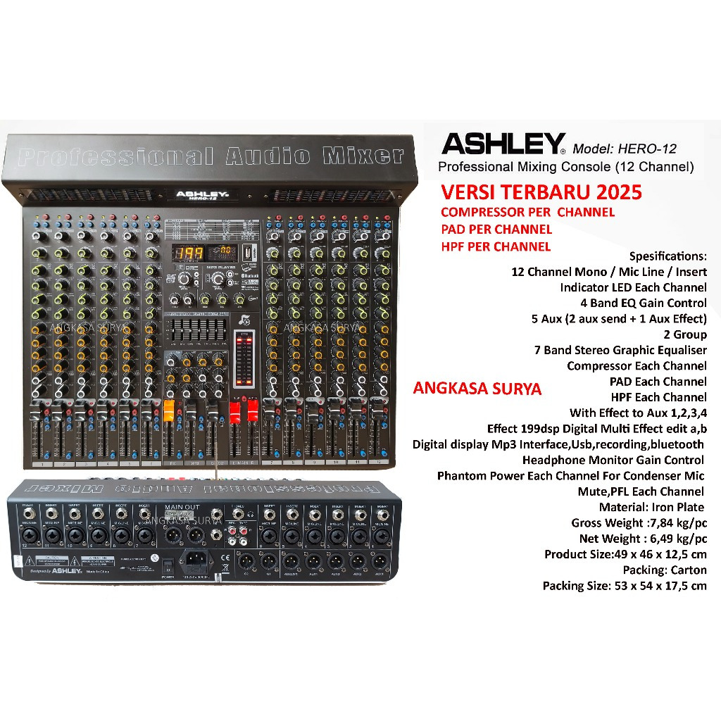 Mixer 12 ChannelAshley Hero12