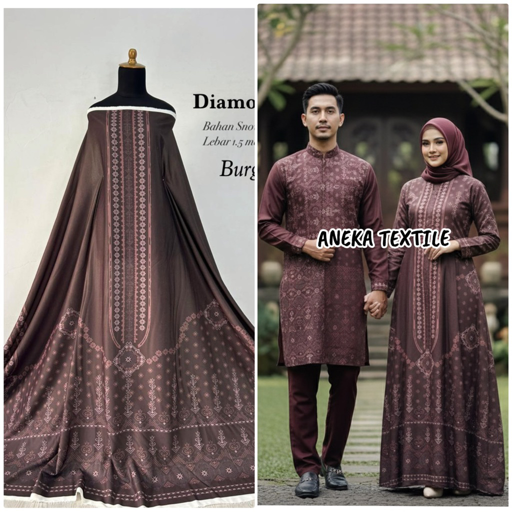 KAIN SNOWY MOTIF SULTAN | motif etnik | kain tidak mengkilat