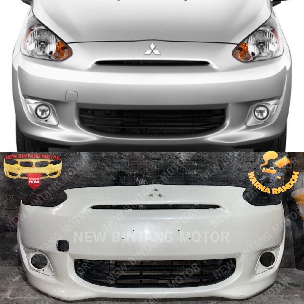 Bumper depan ram bumper mitsubishi mirage 2012 2015 original
