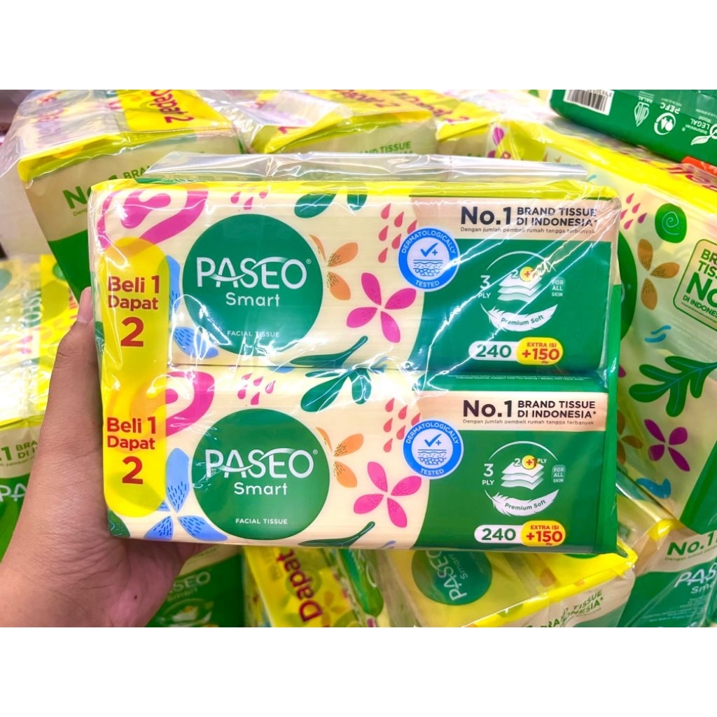 PROMO TISSUE PASEO /PASEO ISI 4pcs/PASEO BANDED 250+140 SHEET/PASEO MURAH