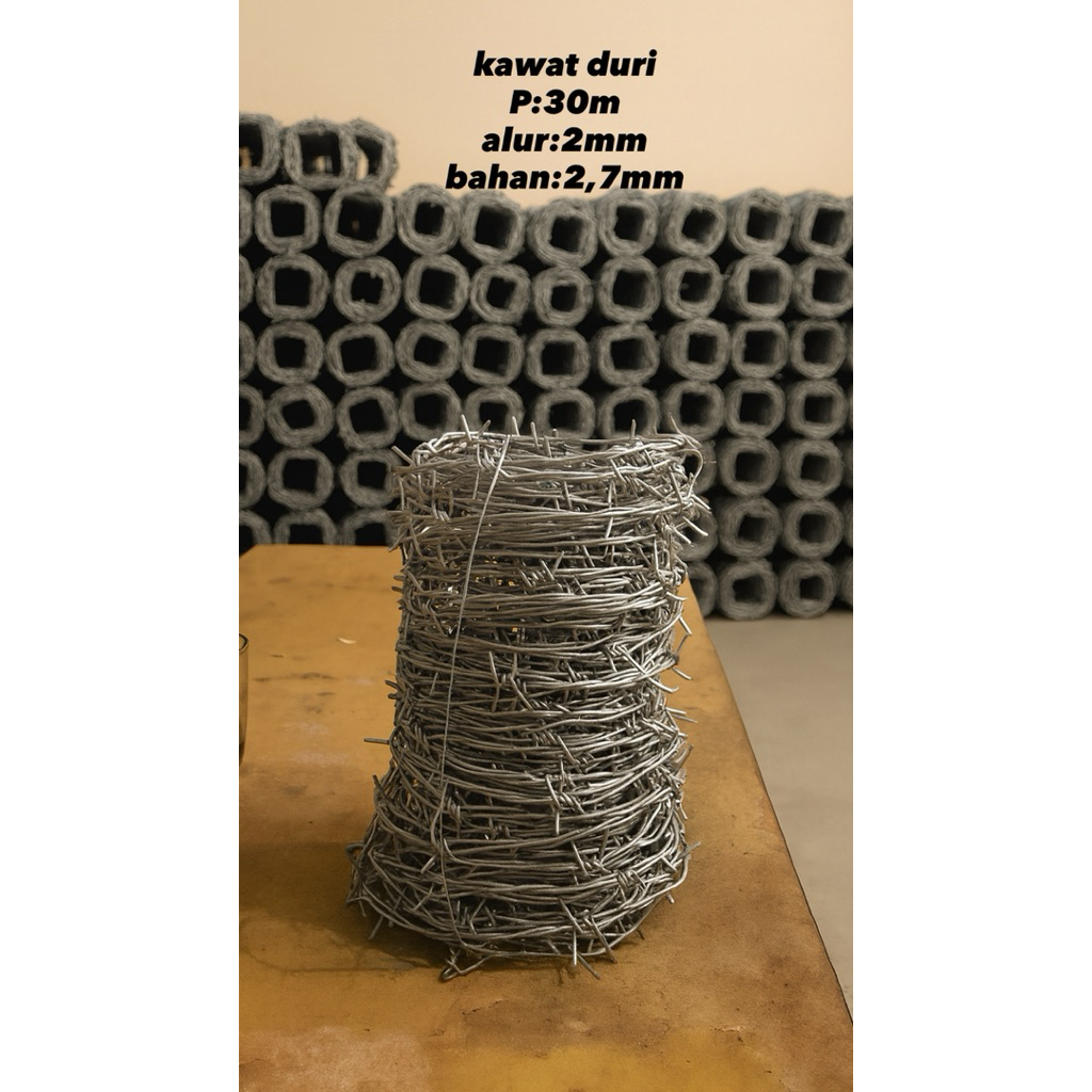 kawat duri untuk pagar/kawat duri tebal2,7mm galvanis