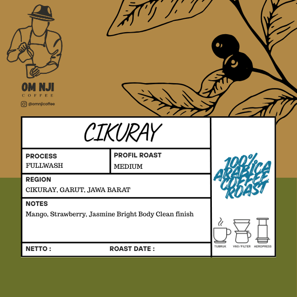 Kopi Arabika Cikuray Garut Fullwash 200 gr
