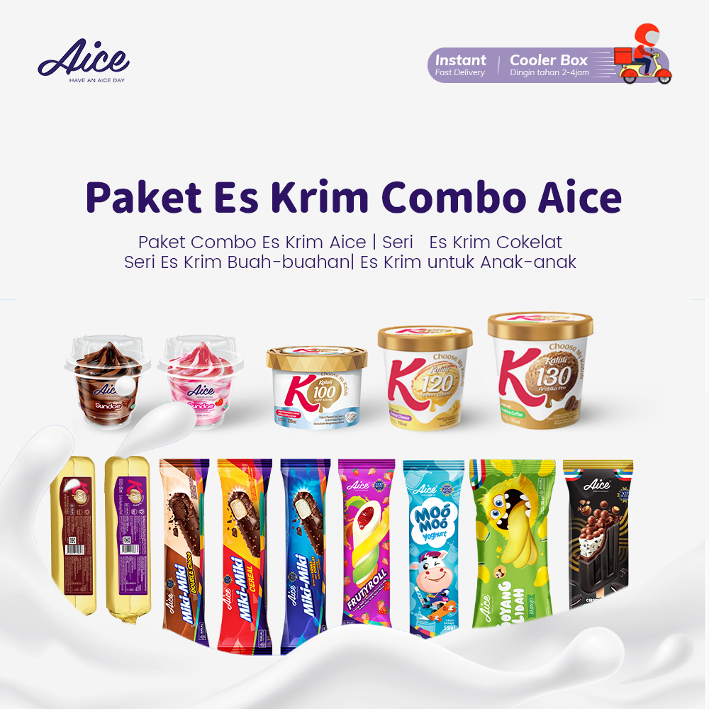 Aice Ice Cream Sharing Combo/Aice Paket Berbagi Es Krim Paket Ngumpul bareng 99000