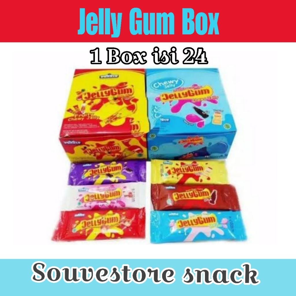 Donald Jelly Gum box isi 24 Jelly Gum fruity Jelly Gum cola