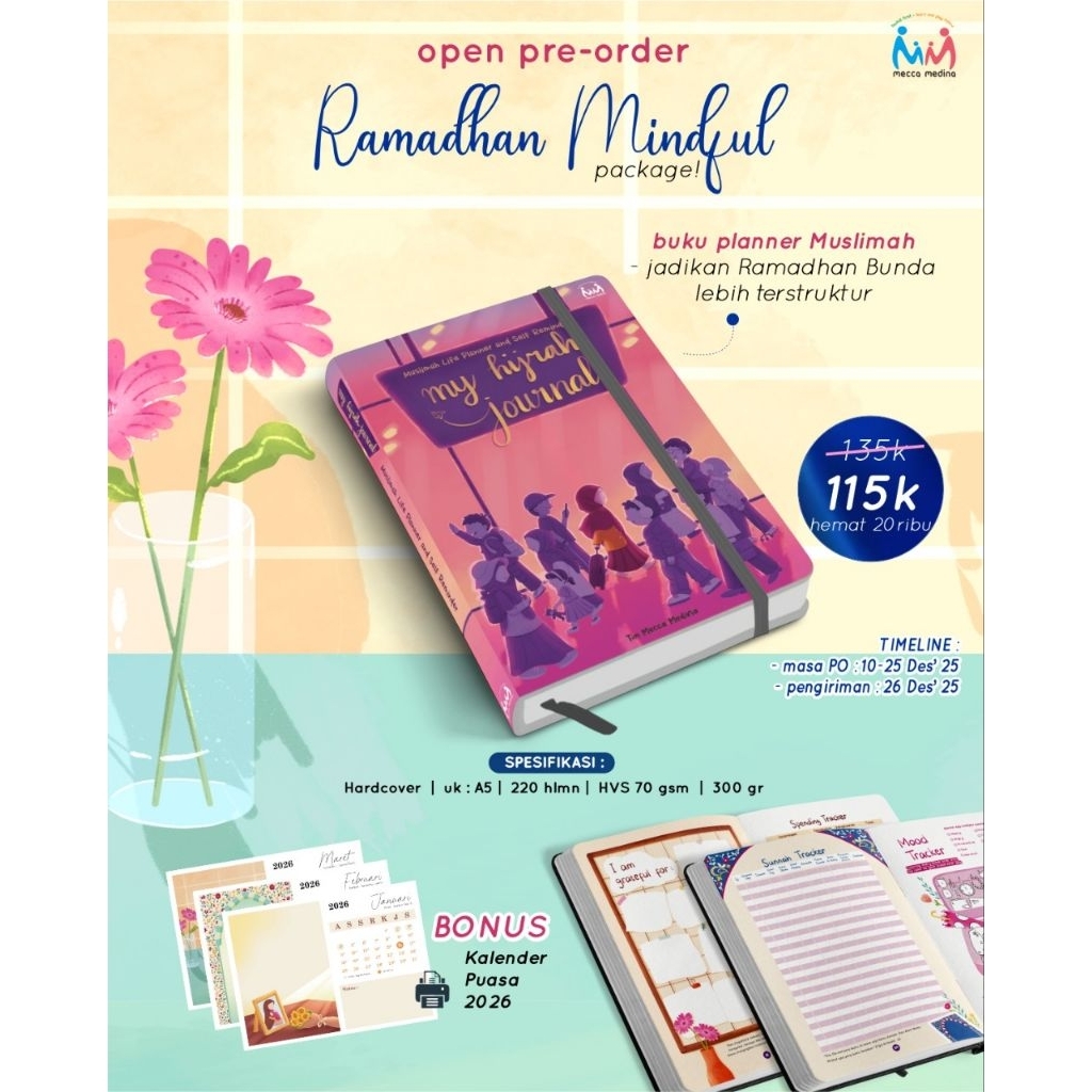 My Hijrah Journal Meccamedina Kids Jurnal Muslimah Buku Agenda Muslimah Muslimah Planner
