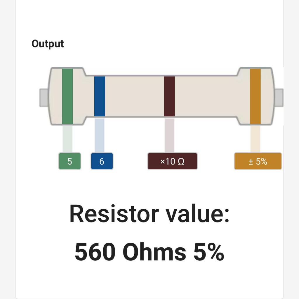 RESISTOR 1/2 WATT 1/2 0.5 0,5W 5% 5 PERSEN 560OHM 560 OHM 560R 560 R
