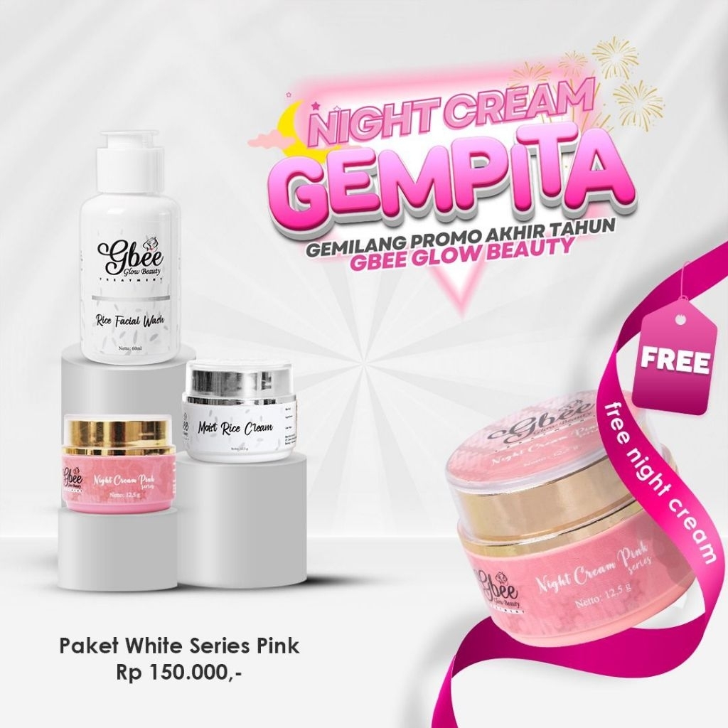Paket white series pink gbee glow beauty indonesia