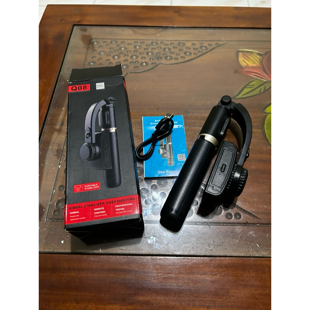 Gimbal HP Q08 1 Axis Second No Minus Siap Pakai