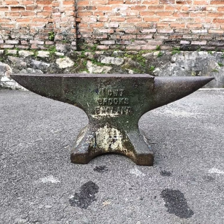 Paron Anvil BROOKS Made in ENGLAND Landasan Double Horn Tanduk Full Baja