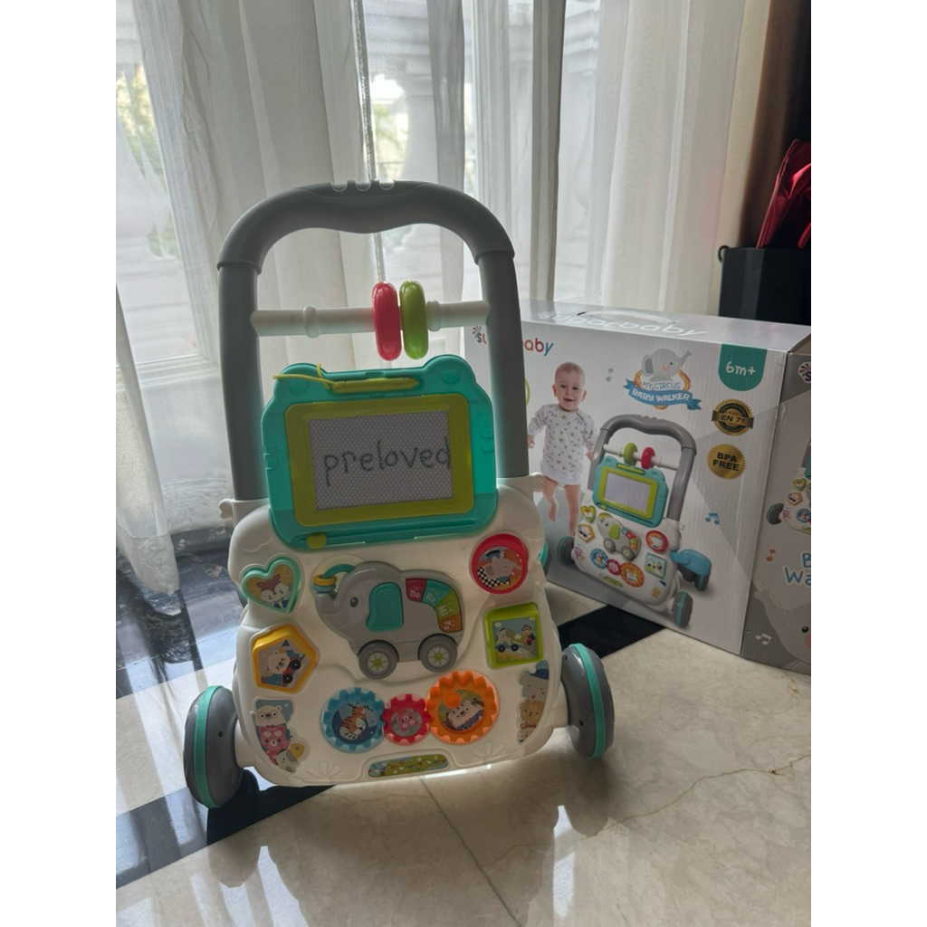 Sugar Baby My Circus Push Walker (Baby Walker)/ Mainan Dorong Bayi/Sugar Baby Mini Car Walker prelov