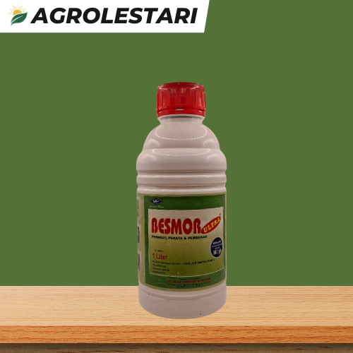 BESMOR (1 liter) perekat, pembasah, dan perata larutan semprot pestisida dan pupuk bahan aktif sama 