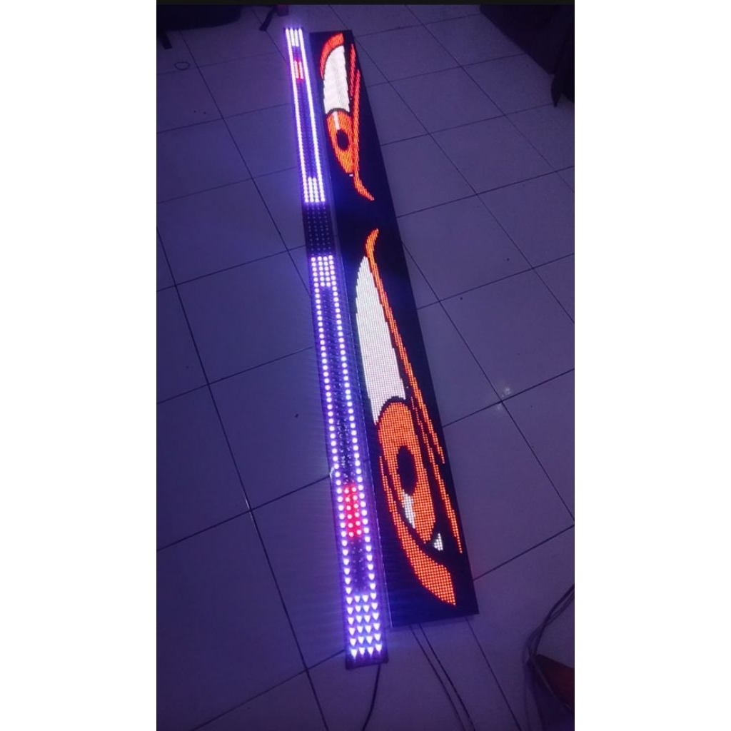 Lampu Strobo wave & Running text p5 big bus 24v