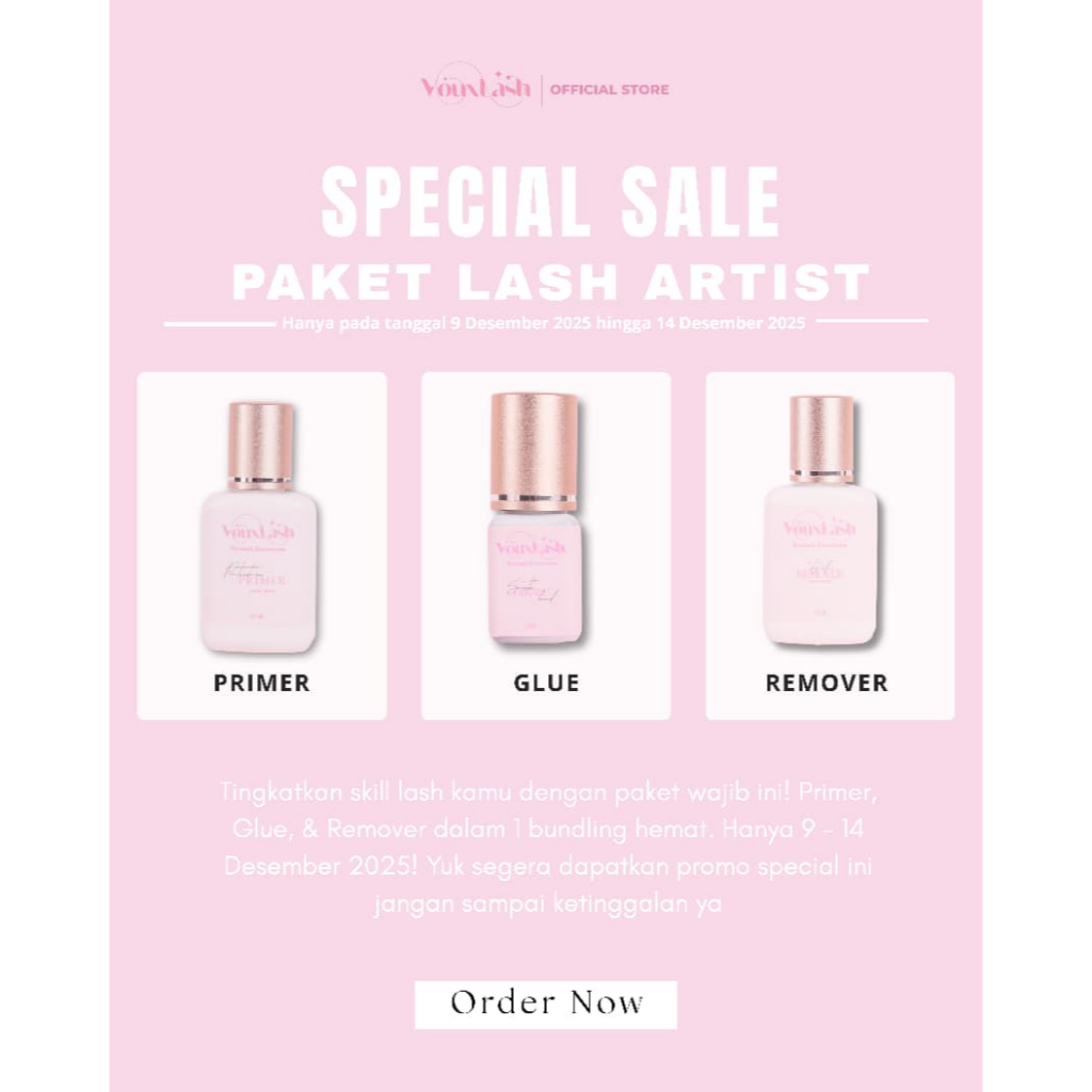 Vouxlash - SUPER MURAH -  PAKET LASH ARTIST [ primer - glue - remover ]