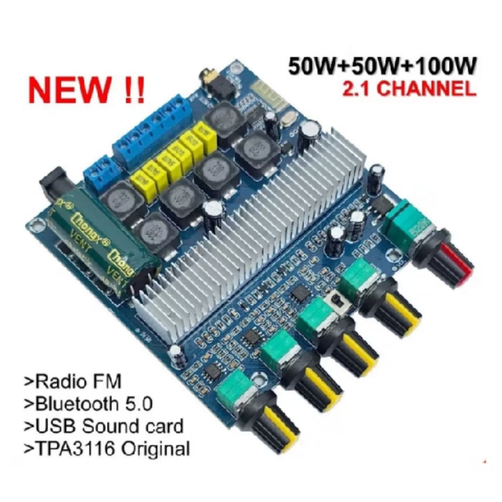 TPA3116 AMPLIFIER BOARD 2.1 50X2 SUB 100 WATT