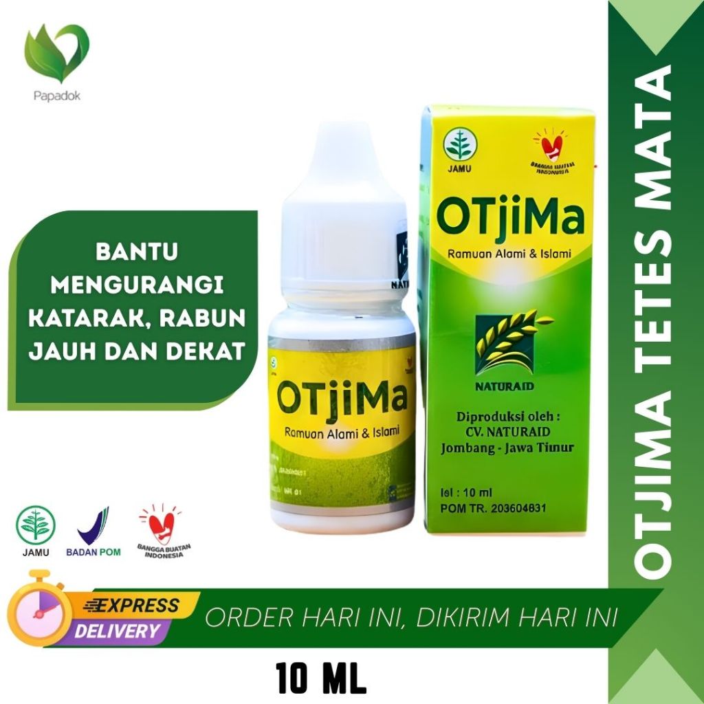OTJIMA Naturaid Tetes Mata Herbal Atasi Minus Katarak Glaukoma OTJIMA Gurah Mata 10ml BPOM