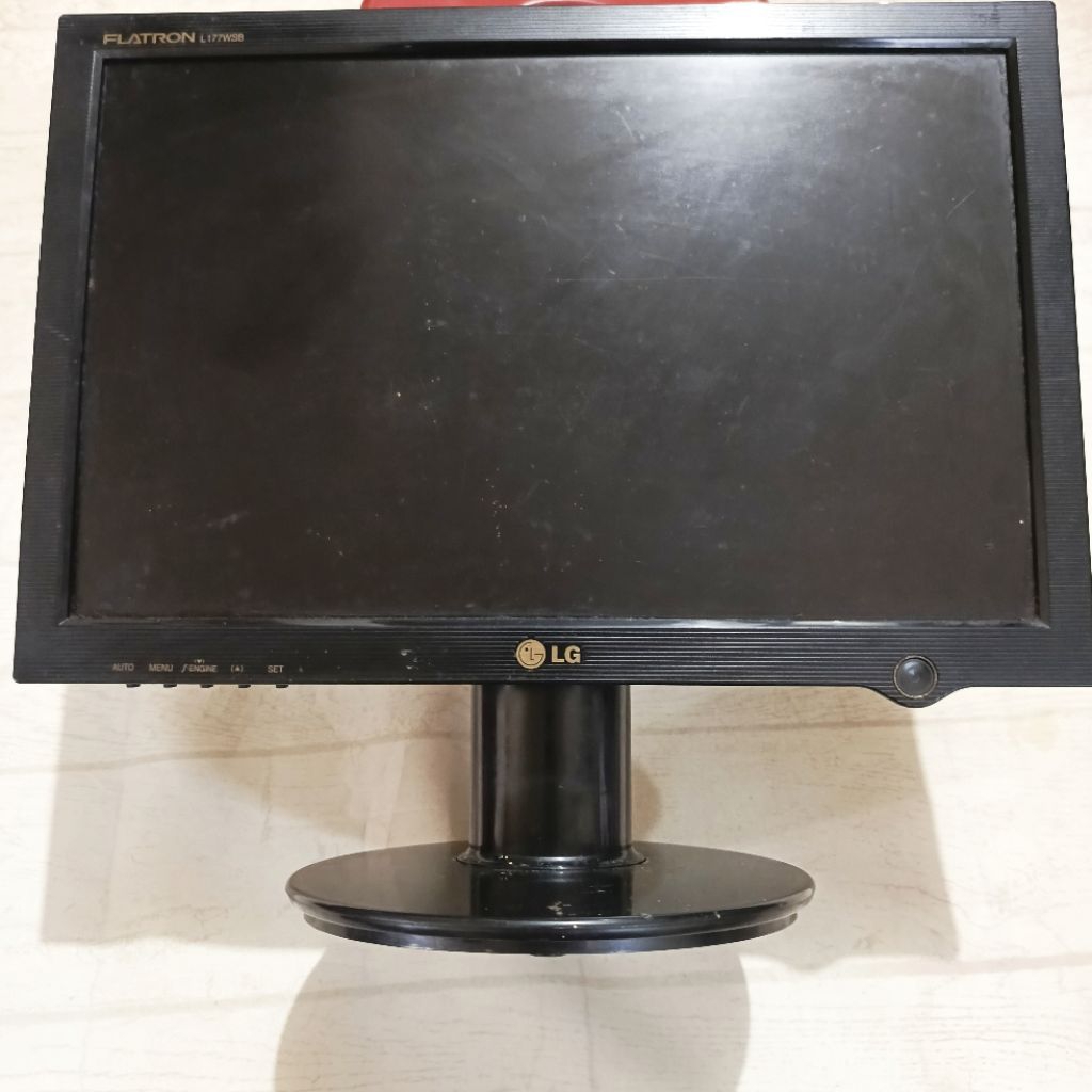Monitor komputer rusak matot lcd cpu display layar pc 15in