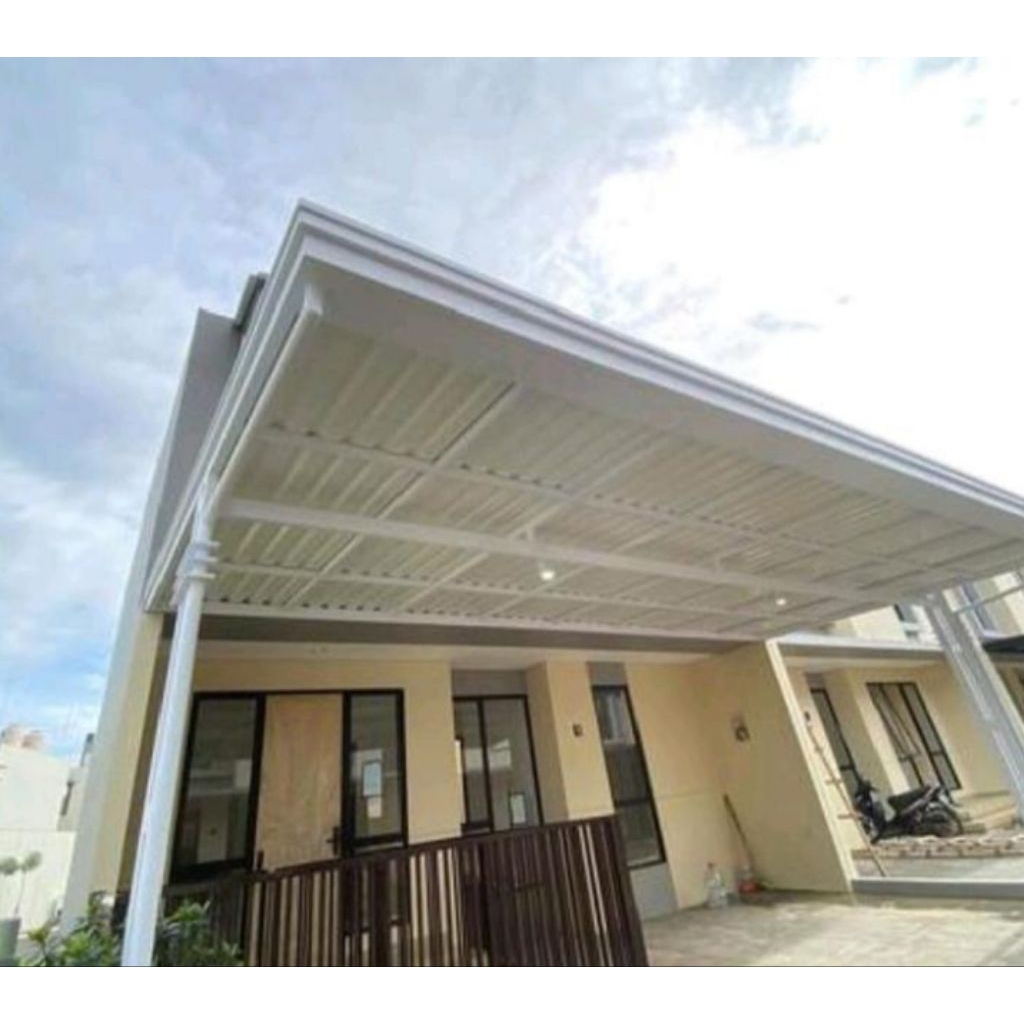 kanopi besi hollow galvanis atap alderon