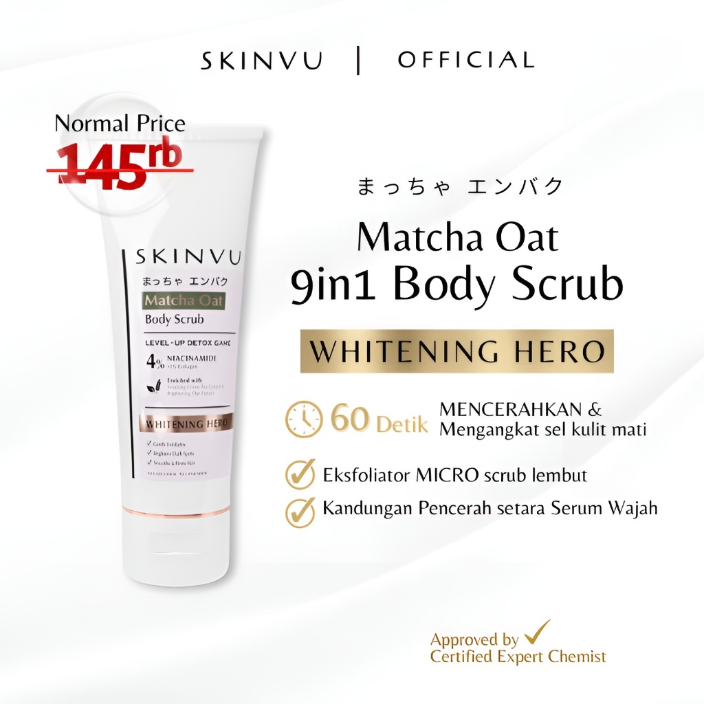 Skinvu Whitening Body Scrub & Mask - Brightening Exfoliator - Skinvu Body Care