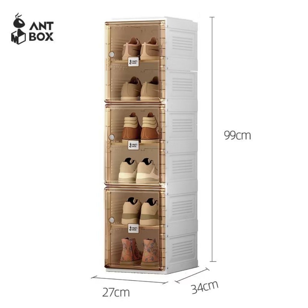 PRELOVED Rak Sepatu Tertutup ANTBOX 6 Pasang