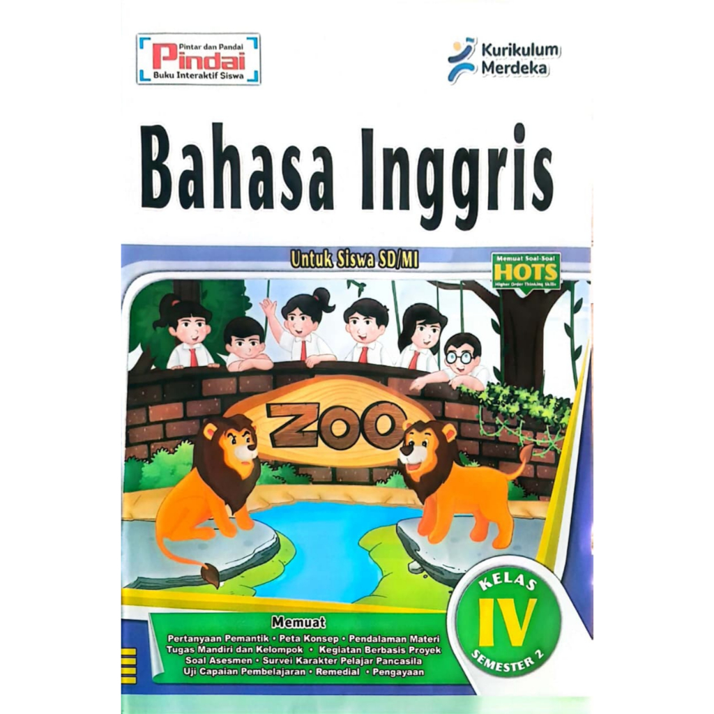 Buku LKS Bahasa Inggris kurikulum Merdeka Kelas 4 SD/MI Semester 2