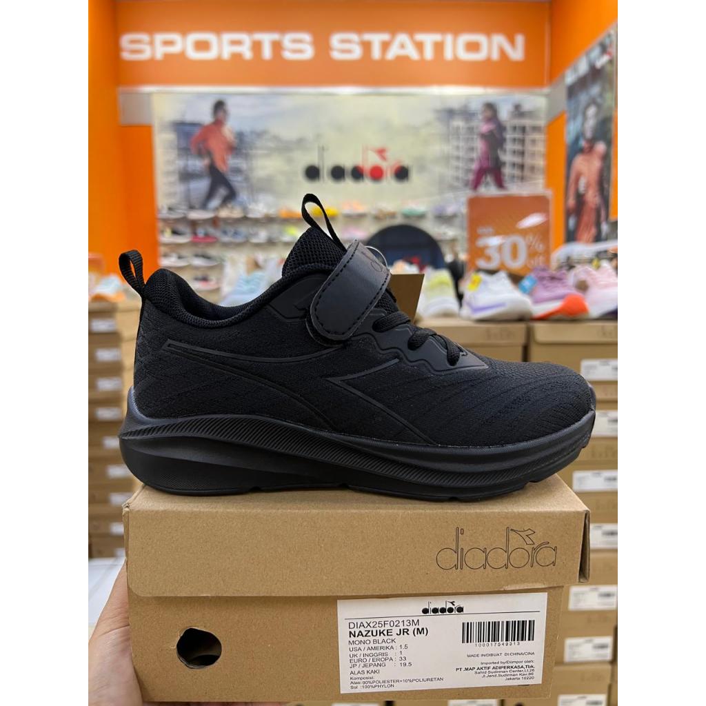 Diadora Nazuke Jr Mono Black Kids Shoes Original