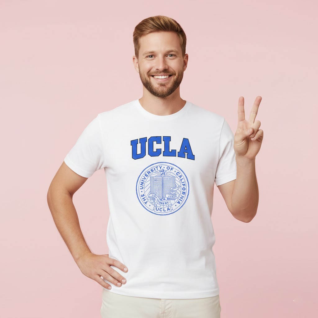 Kaos T-Shirt Premium UCLA University of California Cotton cloth short sleeve and  long sleeve